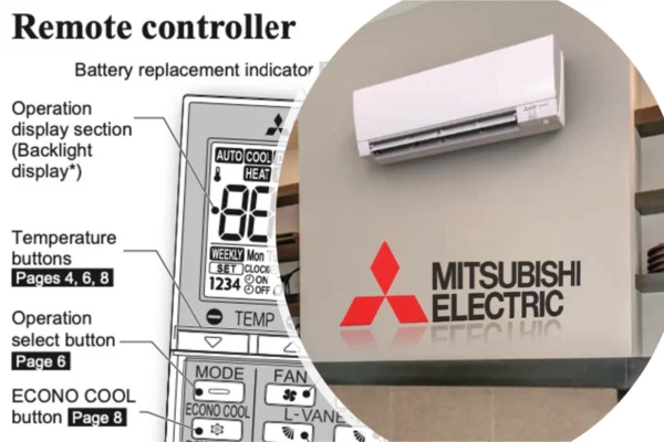 Mitsubishi Mini Split Remote Symbols Explained