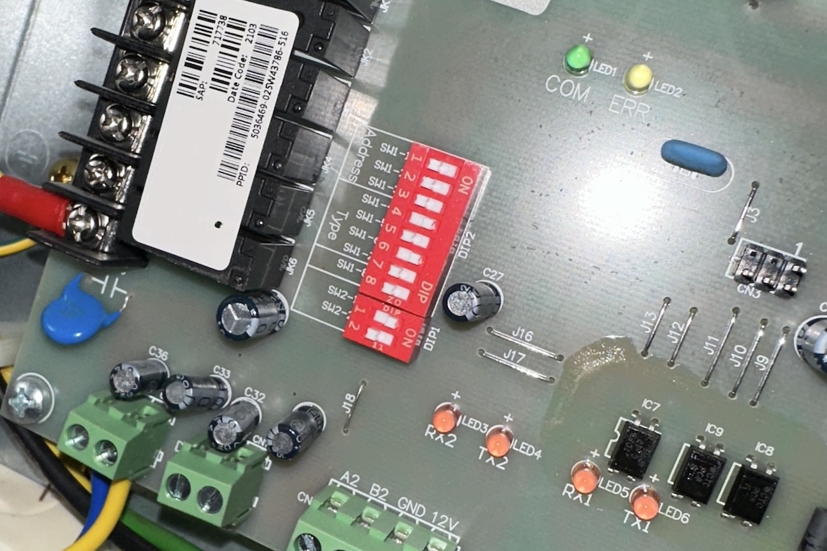 airflow dip switch setting