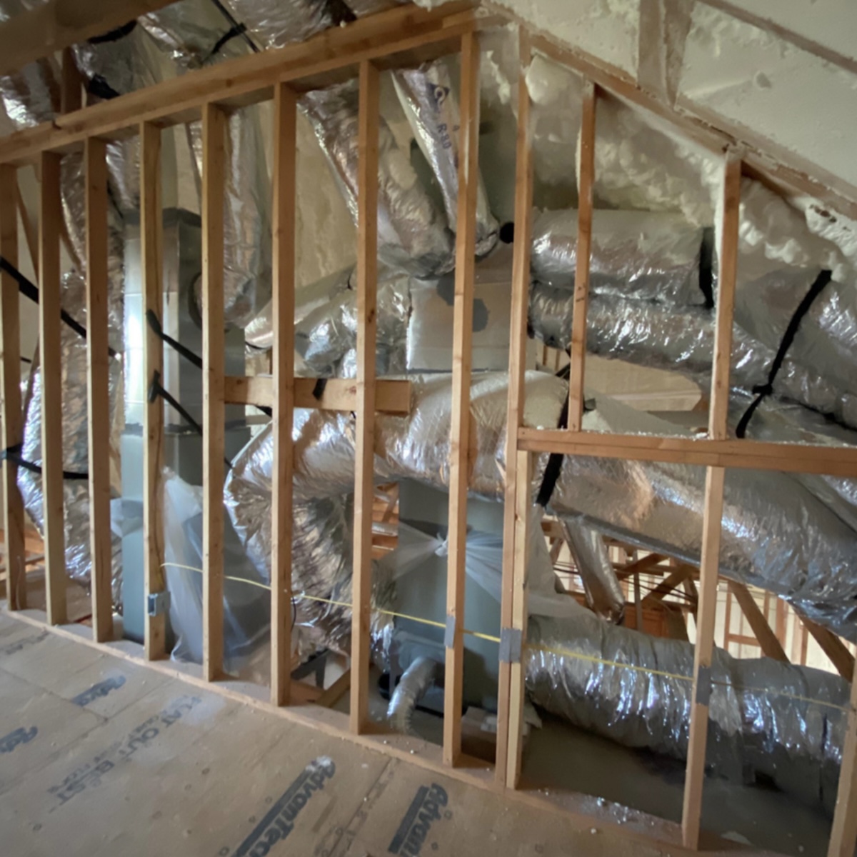 ac low air flow due to flexible duct